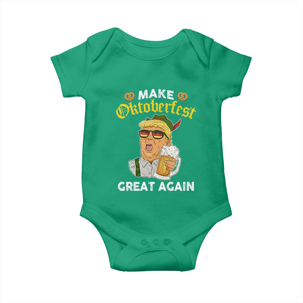Funny Trump Beer Baby Onesie Make Oktoberfest Great Again Pretzels TS11 Irish Green Print Your Wear