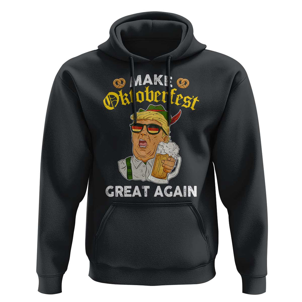 Funny Trump Beer Hoodie Make Oktoberfest Great Again Pretzels TS11 Black Print Your Wear