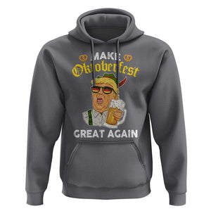 Funny Trump Beer Hoodie Make Oktoberfest Great Again Pretzels TS11 Charcoal Print Your Wear