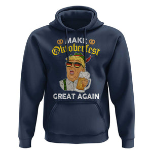 Funny Trump Beer Hoodie Make Oktoberfest Great Again Pretzels TS11 Navy Print Your Wear