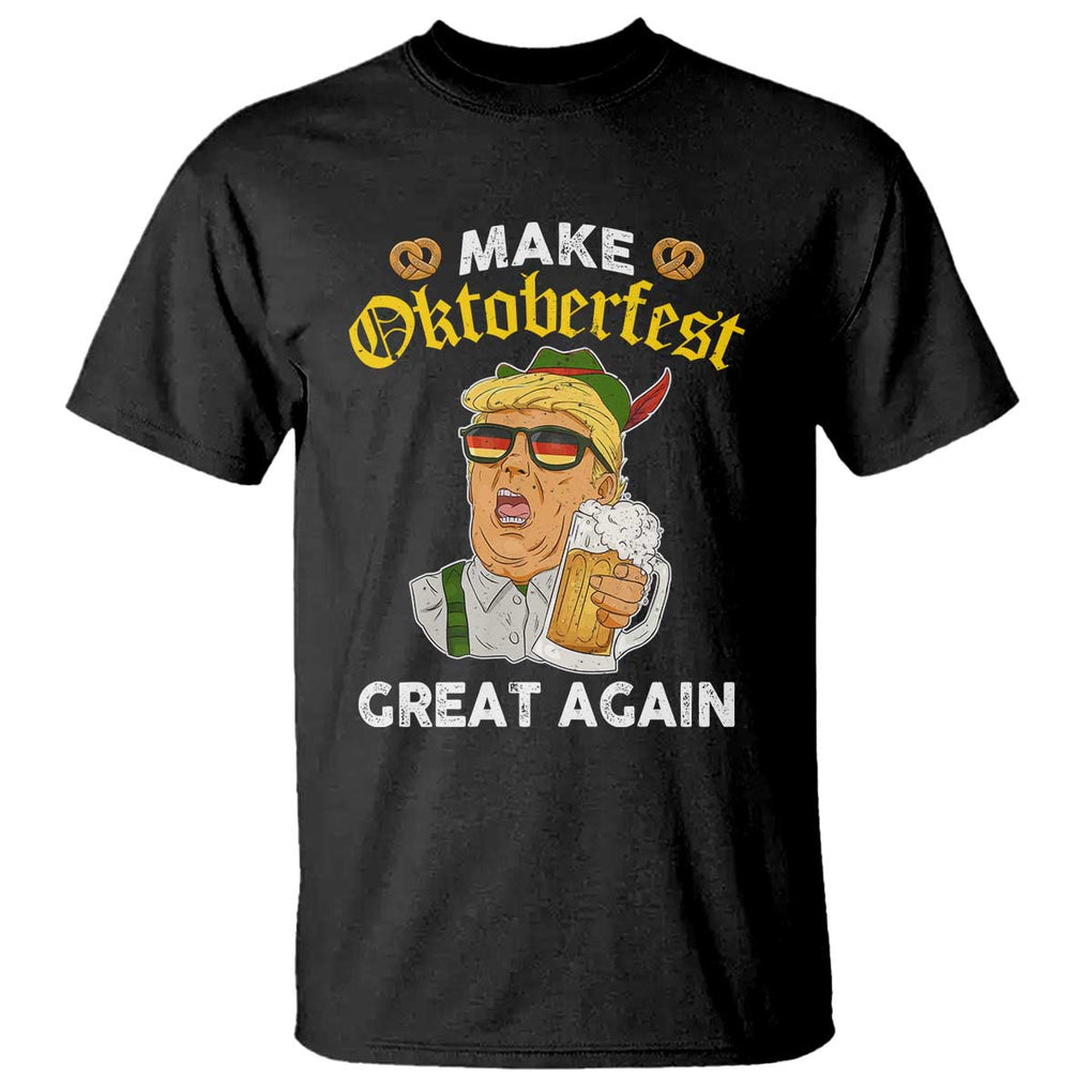 Funny Trump Beer T Shirt Make Oktoberfest Great Again Pretzels TS11 Black Print Your Wear