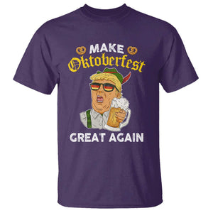 Funny Trump Beer T Shirt Make Oktoberfest Great Again Pretzels TS11 Purple Print Your Wear