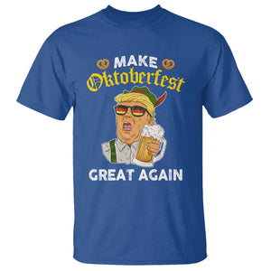 Funny Trump Beer T Shirt Make Oktoberfest Great Again Pretzels TS11 Royal Blue Print Your Wear