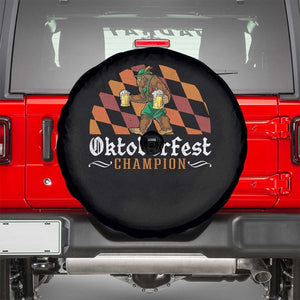 Funny Bigfoot Spare Tire Cover Oktoberfest Champion Beer Lederhosen TS11 Black Print Your Wear