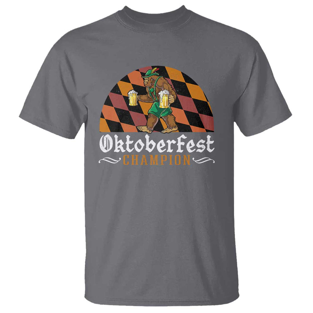 Funny Bigfoot T Shirt Oktoberfest Champion Beer Lenderhosen TS11 Charcoal Print Your Wear