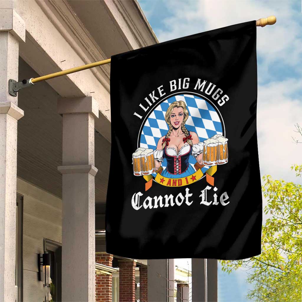 I Like Big Mugs And I Cannot Lie Garden Flag Oktoberfest Party Beer Dirndl Bavarian Flag TS11 Print Your Wear