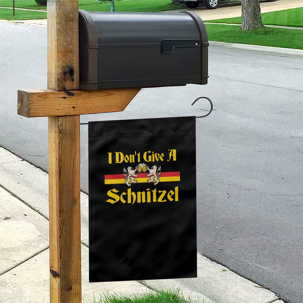 Funny Oktoberfest Garden Flag I Don't Give a Schnitzel German Lion Beer TS11 Print Your Wear