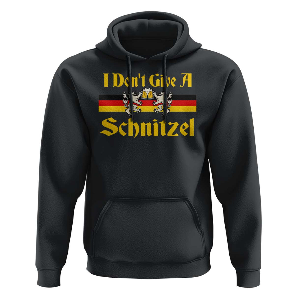 Funny Oktoberfest Hoodie I Don't Give a Schnitzel German Lion Beer TS11 Black Print Your Wear