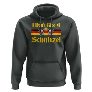 Funny Oktoberfest Hoodie I Don't Give a Schnitzel German Lion Beer TS11 Dark Heather Print Your Wear