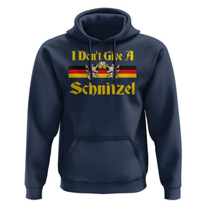 Funny Oktoberfest Hoodie I Don't Give a Schnitzel German Lion Beer TS11 Navy Print Your Wear