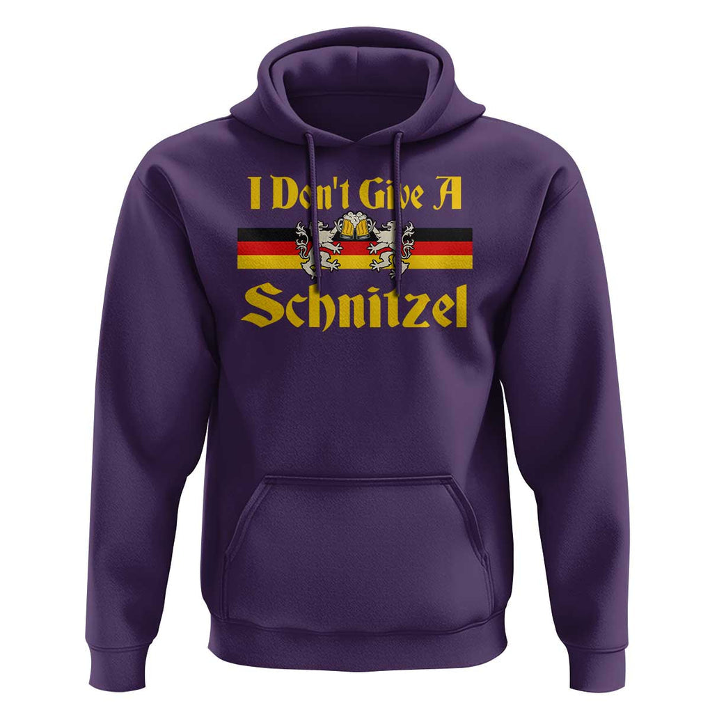 Funny Oktoberfest Hoodie I Don't Give a Schnitzel German Lion Beer TS11 Purple Print Your Wear