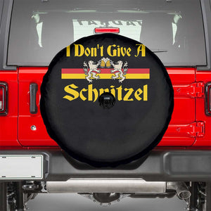 Funny Oktoberfest Spare Tire Cover I Don't Give a Schnitzel German Lion Beer TS11 Black Print Your Wear