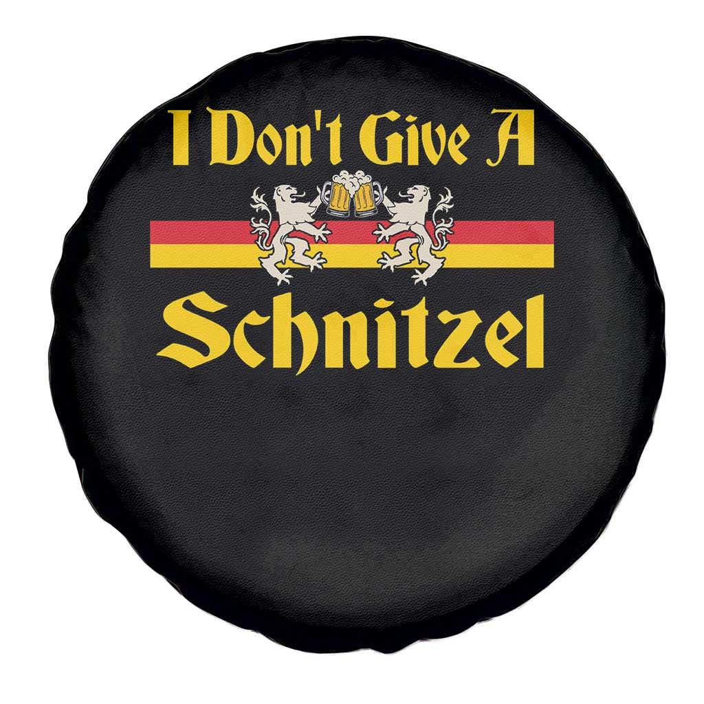 Funny Oktoberfest Spare Tire Cover I Don't Give a Schnitzel German Lion Beer TS11 Print Your Wear