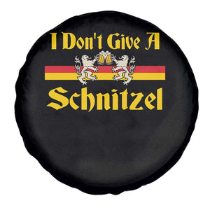 Funny Oktoberfest Spare Tire Cover I Don't Give a Schnitzel German Lion Beer TS11 Print Your Wear
