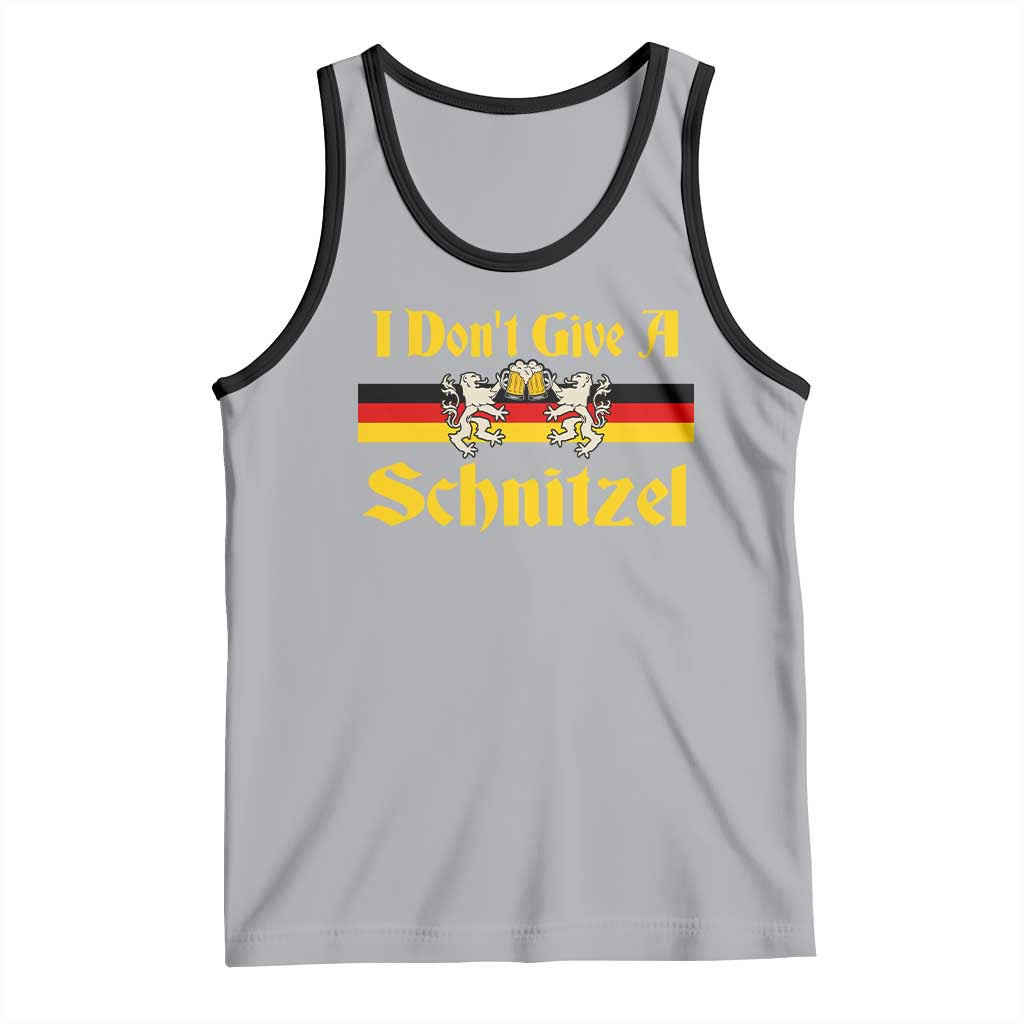 Funny Oktoberfest Tank Top I Don't Give a Schnitzel German Lion Beer TS11 Athletic Heather Black Print Your Wear