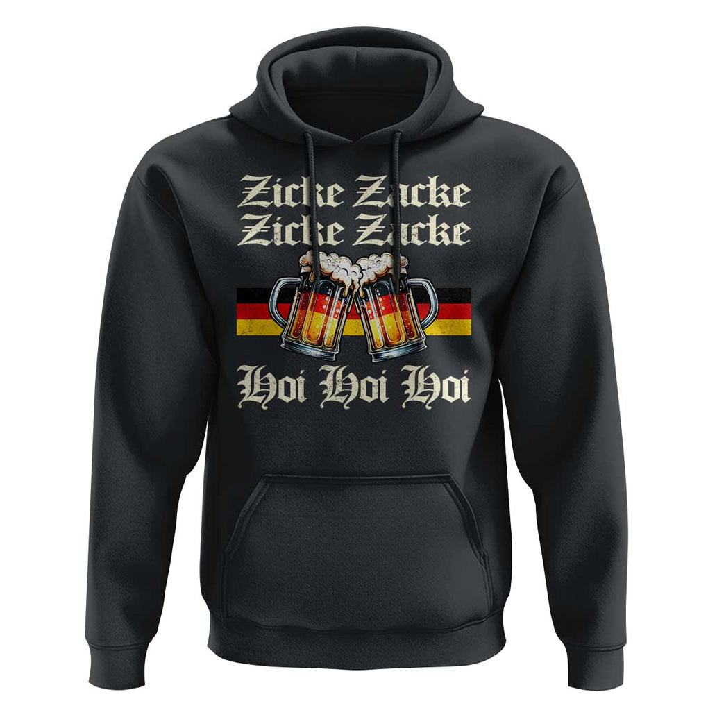 Funny Zicke Zacke Hoi Hoodie Oktoberfest German Flag Party TS11 Black Print Your Wear