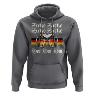 Funny Zicke Zacke Hoi Hoodie Oktoberfest German Flag Party TS11 Charcoal Print Your Wear