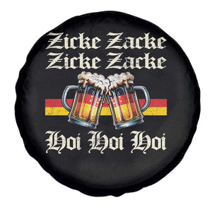 Funny Zicke Zacke Hoi Spare Tire Cover Oktoberfest German Flag Party TS11 Print Your Wear