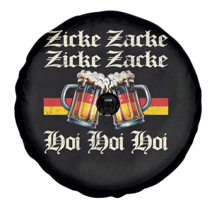 Funny Zicke Zacke Hoi Spare Tire Cover Oktoberfest German Flag Party TS11 Print Your Wear