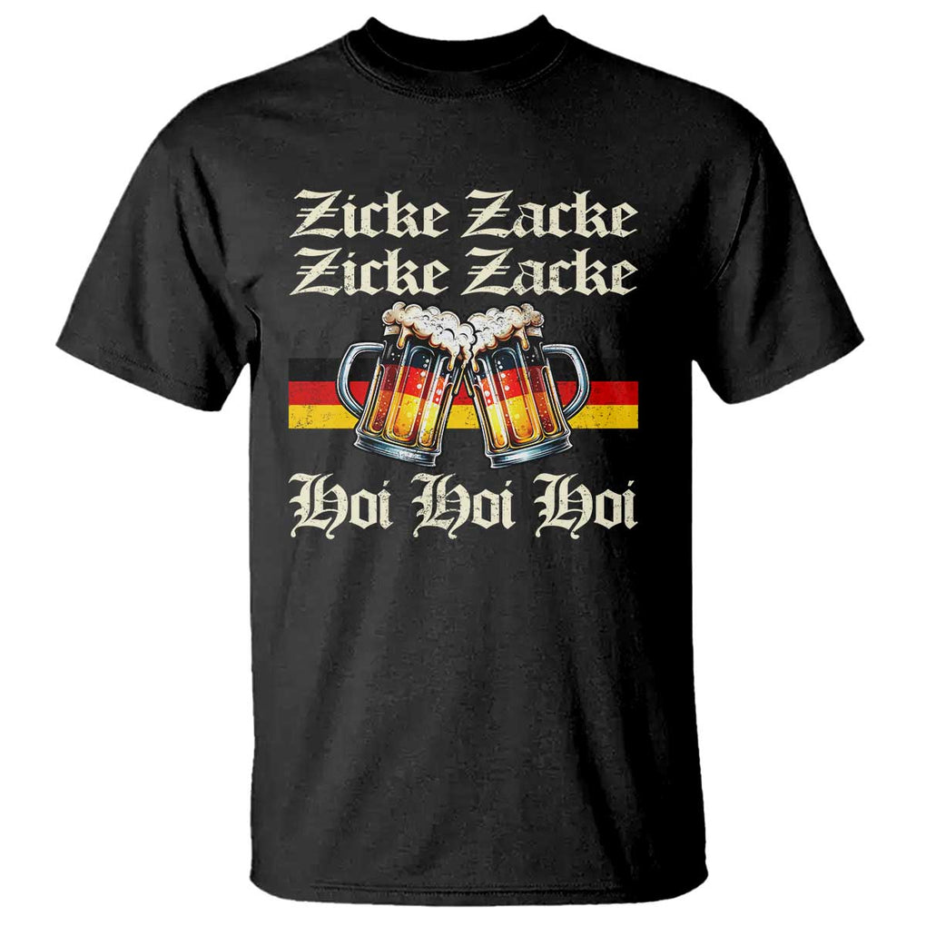 Funny Zicke Zacke Hoi T Shirt Oktoberfest German Flag Party TS11 Black Print Your Wear