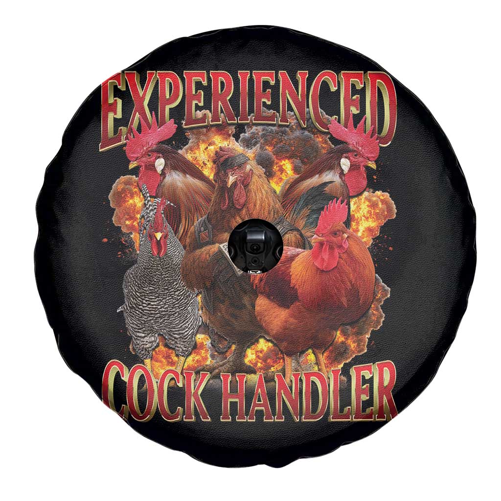 Funny Experienced Cock Handler Spare Tire Cover Inappropriate Adult Humor Chicken TS11 Print Your Wear