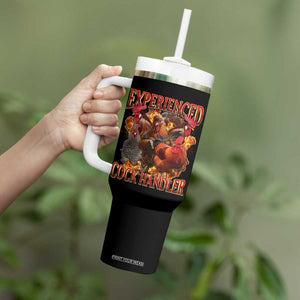Funny Experienced Cock Handler Tumbler With Handle Inappropriate Adult Humor Chicken TS11 Print Your Wear