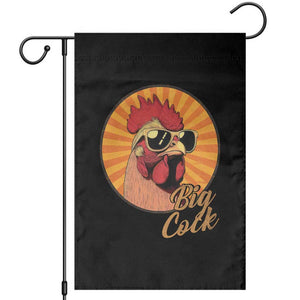 Funny Big Cock Chicken Garden Flag Raunchy Inappropriate Adult Humor TS11 Black Print Your Wear