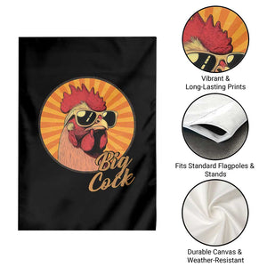 Funny Big Cock Chicken Garden Flag Raunchy Inappropriate Adult Humor TS11 Print Your Wear