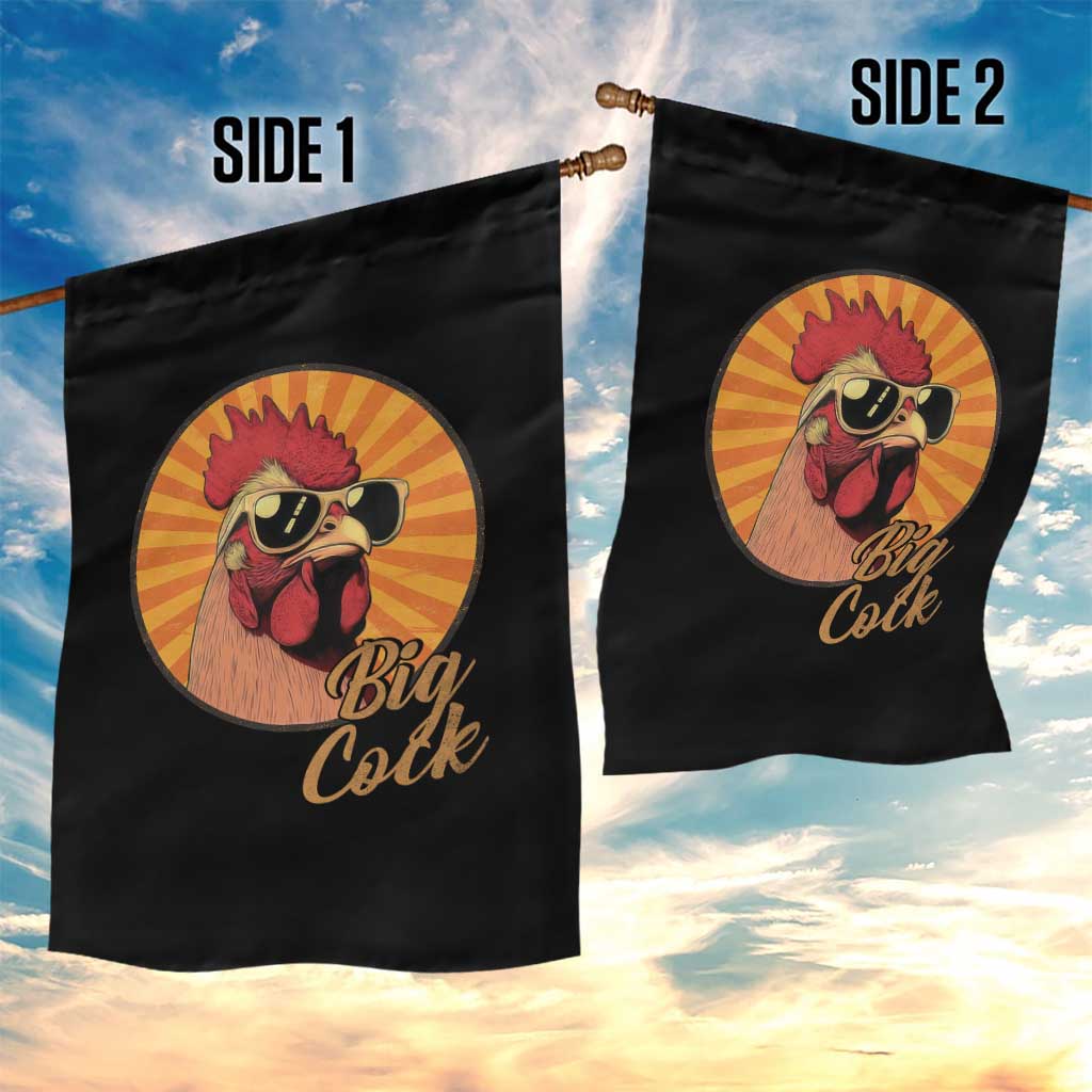 Funny Big Cock Chicken Garden Flag Raunchy Inappropriate Adult Humor TS11 Print Your Wear