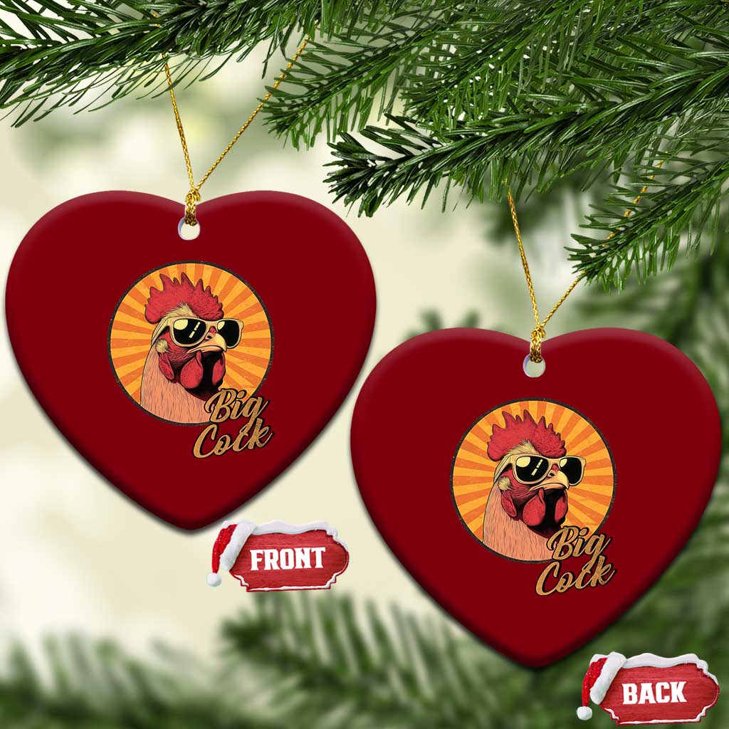 Funny Big Cock Chicken Ceramic Ornament Raunchy Inappropriate Adult Humor TS11 Print Your Wear