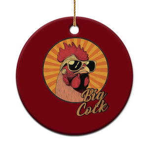 Funny Big Cock Chicken Ceramic Ornament Raunchy Inappropriate Adult Humor TS11 1pc Red Print Your Wear