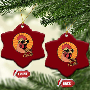 Funny Big Cock Chicken Ceramic Ornament Raunchy Inappropriate Adult Humor TS11 Print Your Wear