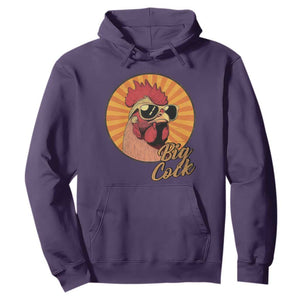 Funny Big Cock Chicken Hoodie Raunchy Inappropriate Adult Humor TS11 Purple Print Your Wear