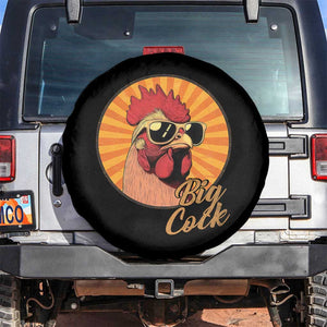 Funny Big Cock Chicken Spare Tire Cover Raunchy Inappropriate Adult Humor TS11 No hole Black Print Your Wear
