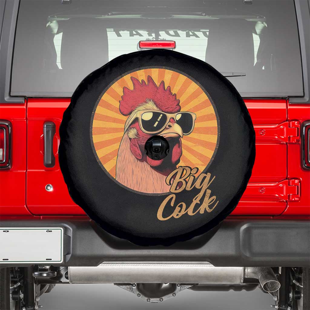 Funny Big Cock Chicken Spare Tire Cover Raunchy Inappropriate Adult Humor TS11 Black Print Your Wear