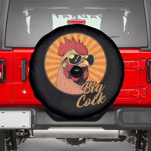 Funny Big Cock Chicken Spare Tire Cover Raunchy Inappropriate Adult Humor TS11 Black Print Your Wear