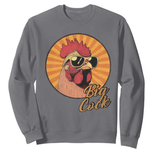 Funny Big Cock Chicken Sweatshirt Raunchy Inappropriate Adult Humor TS11 Charcoal Print Your Wear