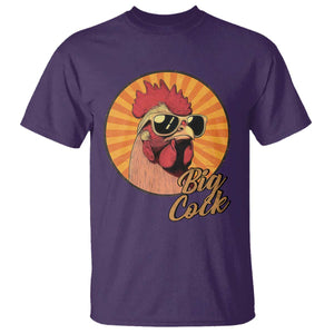 Funny Big Cock Chicken T Shirt Raunchy Inappropriate Adult Humor TS11 Purple Print Your Wear