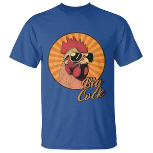 Funny Big Cock Chicken T Shirt Raunchy Inappropriate Adult Humor TS11 Royal Blue Print Your Wear
