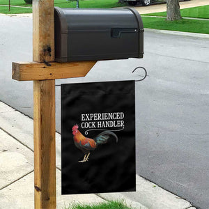 Funny Experienced Cock Handler Garden Flag Raunchy Inappropriate Adult Humor Chicken TS11 Print Your Wear