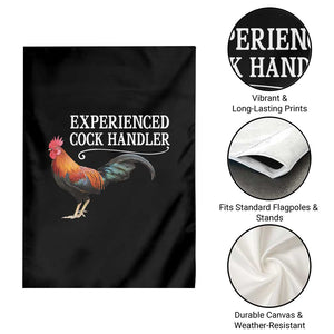 Funny Experienced Cock Handler Garden Flag Raunchy Inappropriate Adult Humor Chicken TS11 Print Your Wear