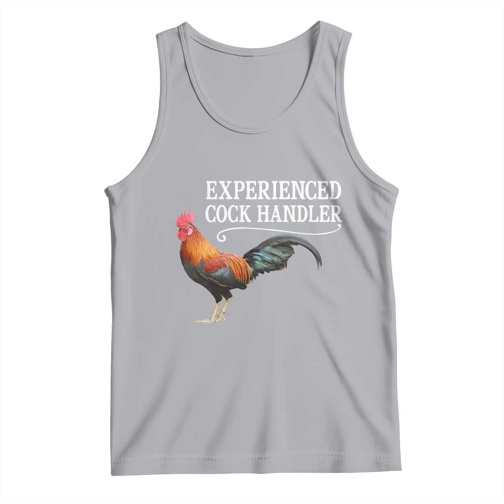 Funny Experienced Cock Handler Tank Top Raunchy Inappropriate Adult Humor Chicken TS11 Athletic Heather Print Your Wear