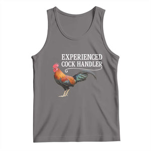 Funny Experienced Cock Handler Tank Top Raunchy Inappropriate Adult Humor Chicken TS11 Deep Heather Print Your Wear