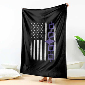 Haudenosaunee Iroquois USA Flag Native American Throw Blanket TS11 Print Your Wear