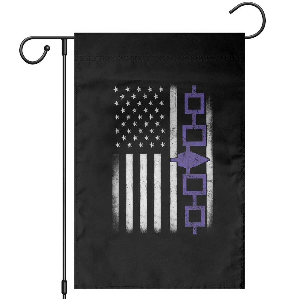 Haudenosaunee Iroquois USA Flag Native American Garden Flag TS11 Black Print Your Wear