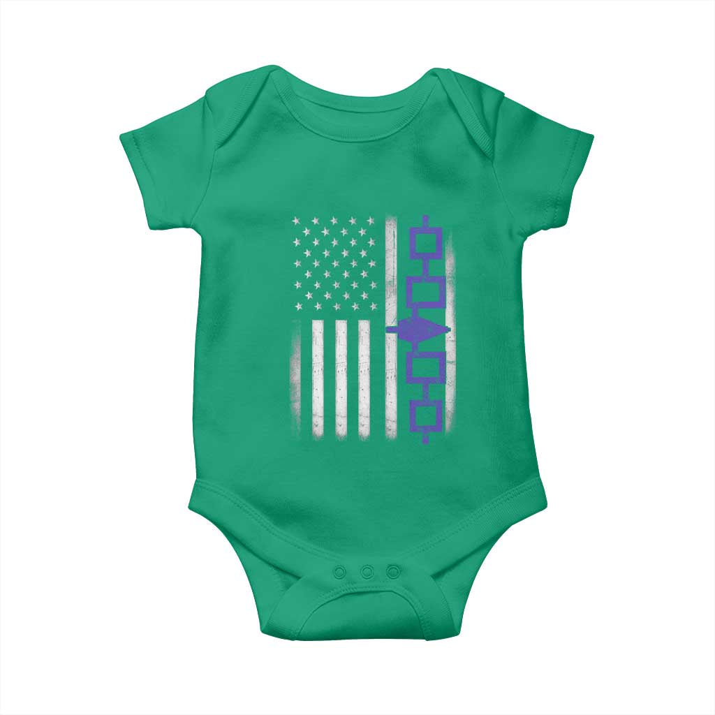 Haudenosaunee Iroquois USA Flag Native American Baby Onesie TS11 Irish Green Print Your Wear