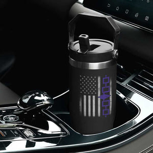 Haudenosaunee Iroquois USA Flag Native American Flip Straw Tumbler TS11 Print Your Wear