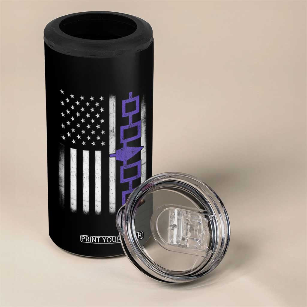 Haudenosaunee Iroquois USA Flag Native American 4 in 1 Can Cooler Tumbler TS11 Print Your Wear