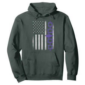 Haudenosaunee Iroquois USA Flag Native American Hoodie TS11 Dark Forest Green Print Your Wear