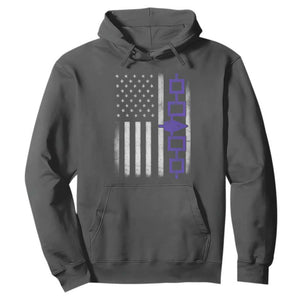 Haudenosaunee Iroquois USA Flag Native American Hoodie TS11 Dark Heather Print Your Wear